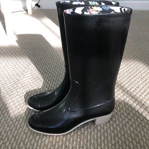 Chanel rain boots
